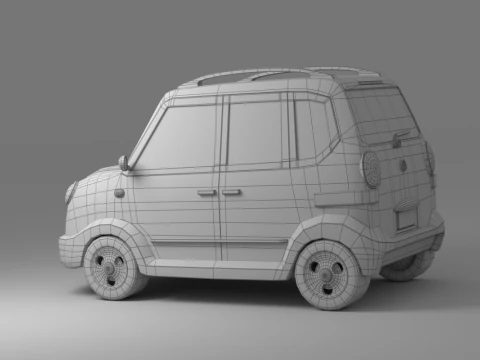 Collezione di auto dei cartoni animati V3 Modello 3D
