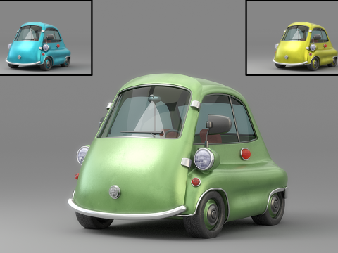 Cartoon Car Collection V4 Modelo 3D