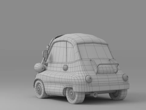 Cartoon Car Collection V4 3D Model