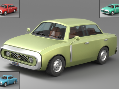 Cartoon Car Collection V4 Modelo 3D