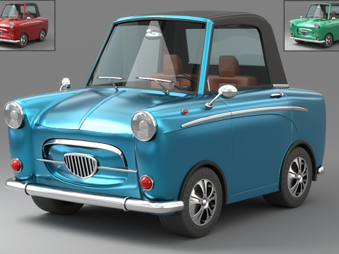 Cartoon Car Collection V4 Modelo 3D