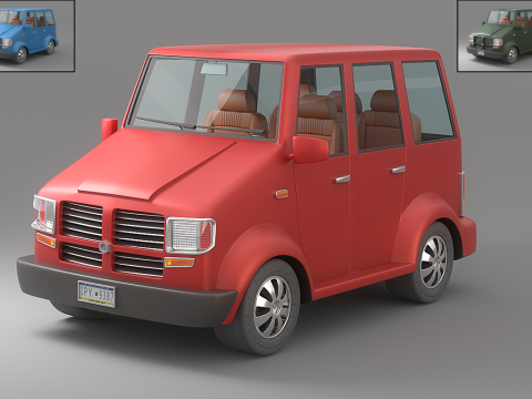 Cartoon Car Collection V4 Modelo 3D