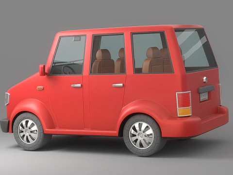 Cartoon Car Collection V4 3D Model