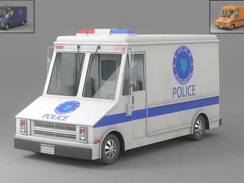 Cartoon Car Collection V5 3D Model