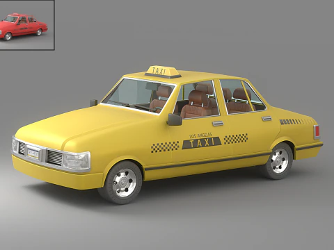 Cartoon Car Collection V5 3D Model