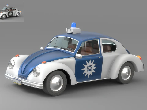 Cartoon Car Collection V5 3D Model