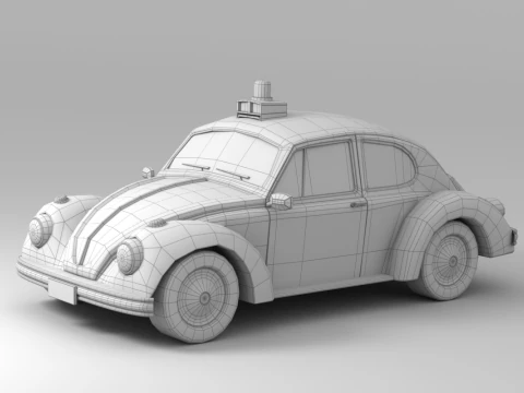 Cartoon Car Collection V5 3D Model