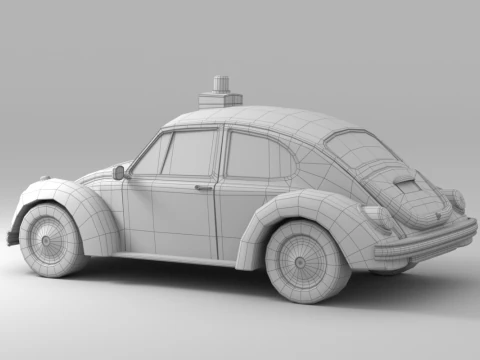 Cartoon Car Collection V5 3D Model