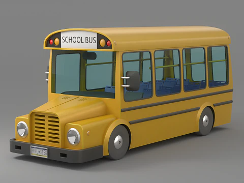 Cartoon Car Collection V5 3D Model