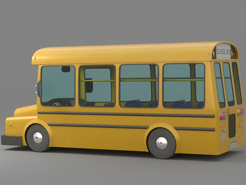 Cartoon Car Collection V5 3D Model