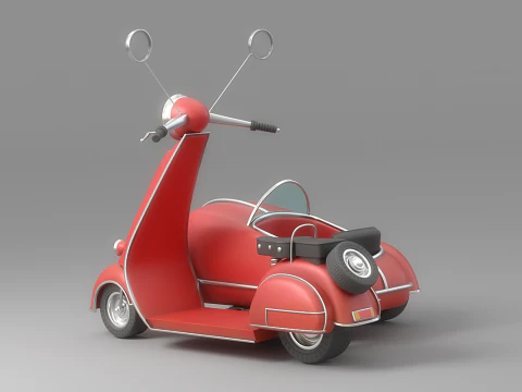 Cartoon Car Collection V5 3D Model