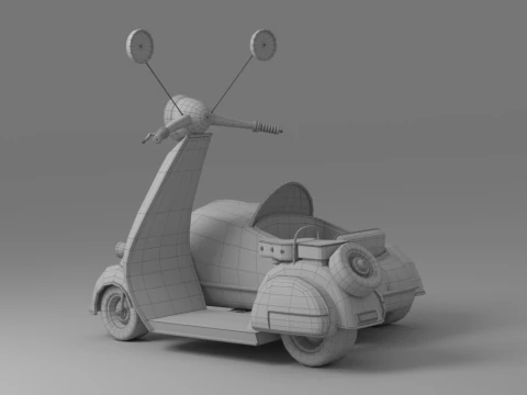 Cartoon Car Collection V5 3D Model