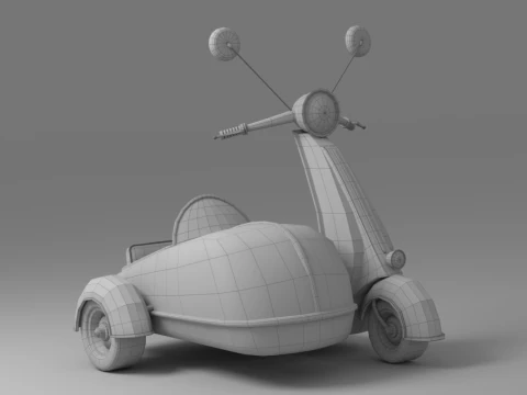 Cartoon Car Collection V5 3D Model