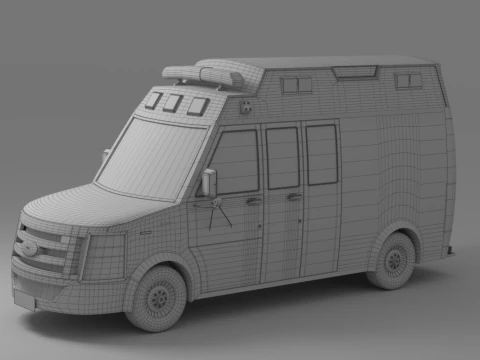 Cartoon Car Collection V5 3D Model