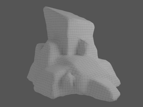 Cartoon Stylized Rock Collcetion 3D Model