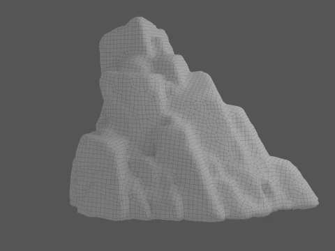 Cartoon Stylized Rock Collcetion 3D Model