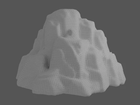 Cartoon Stylized Rock Collcetion 3D Model