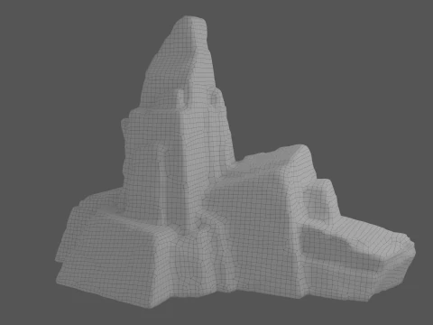 Cartoon Stylized Rock Collcetion 3D Model
