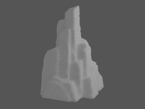 Cartoon Stylized Rock Collcetion 3D Model