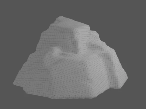 Cartoon Stylized Rock Collcetion 3D Model