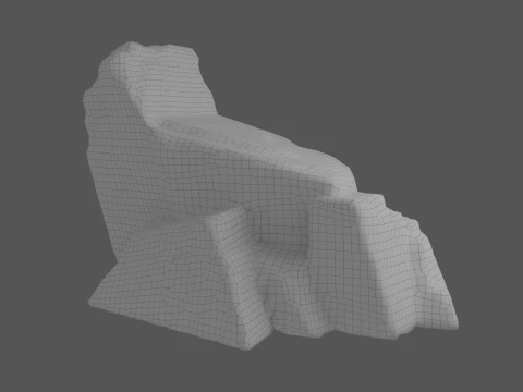 Cartoon Stylized Rock Collcetion 3D Model