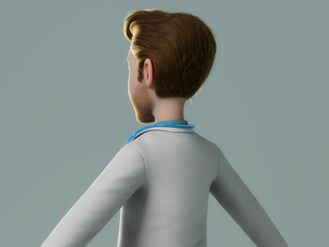 Cartoon Doctor Rigged 3Dモデル