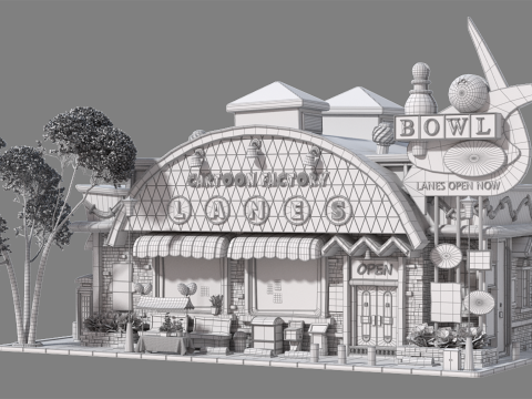 Cartoon House 02 Modelo 3D