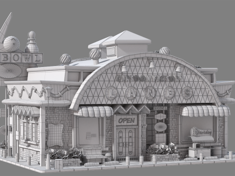 Cartoon House 02 Modelo 3D