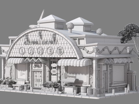 Cartoon House 02 Modelo 3D
