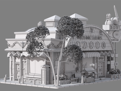 Cartoon House 02 Modelo 3D
