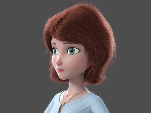 Cartoon Family Rigged V1 Modelo 3D