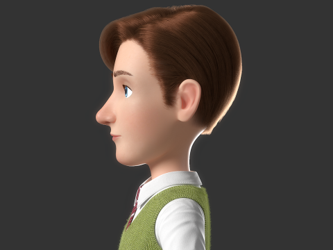 Cartoon Family Rigged V1 Modelo 3D