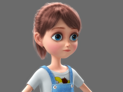 Cartoon Family Rigged V1 Modelo 3D