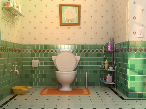 Cartoon Bathroom 3Dモデル