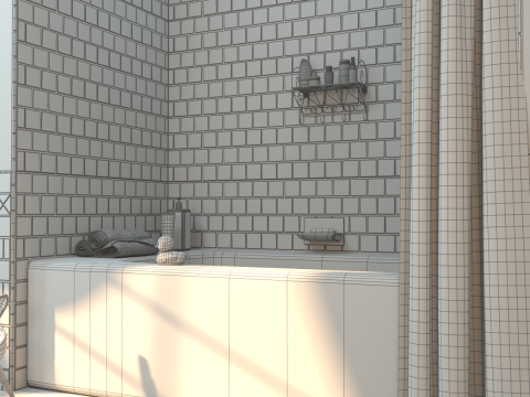 Cartoon Bathroom 3Dモデル