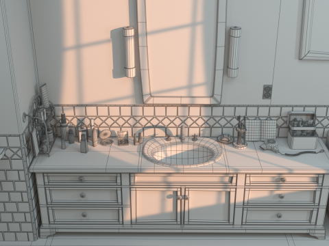 Cartoon Bathroom 3Dモデル