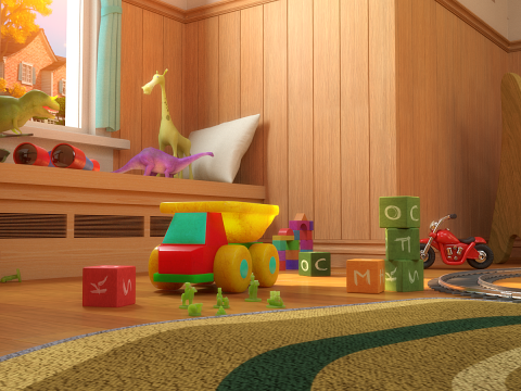 Cartoon Corridor Bedroom BabyRoom Model 3D