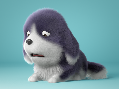 Cartoon Dog Rigged Modelo 3D
