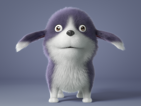 Cartoon Dog Rigged Modelo 3D