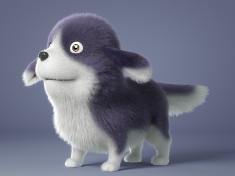 Cartoon Dog Rigged Modelo 3D