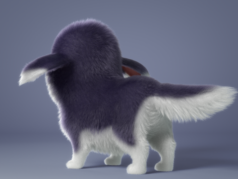 Cartoon Dog Rigged Modelo 3D