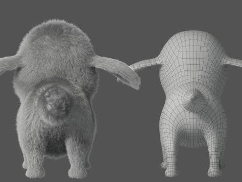 Cartoon Dog Rigged Modelo 3D