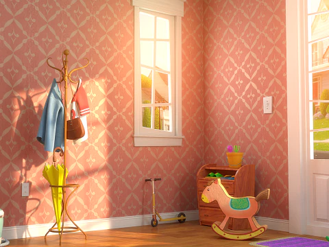 Soggiorno sala cartoni animati V2 Modello 3D