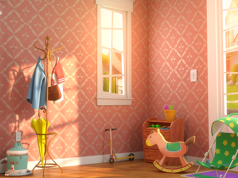 Cartoon Hall Living Room 3D Model