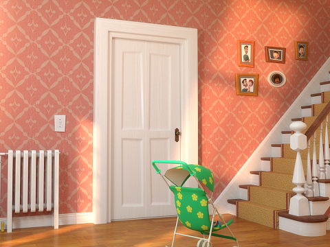 Cartoon Hall Living Room 3D Model