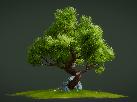 Cartoon Stylized Tree 3D मॉडल