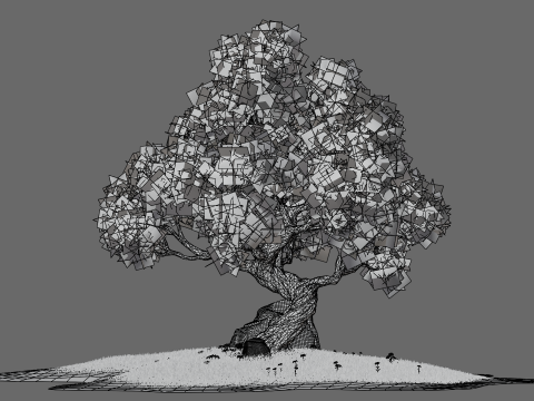 Cartoon Stylized Tree 3D मॉडल