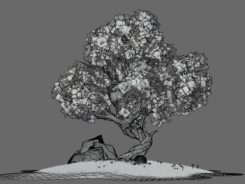 Cartoon Stylized Tree 3D मॉडल