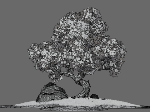 Cartoon Stylized Tree 3D मॉडल
