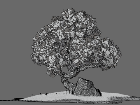 Cartoon Stylized Tree 3D मॉडल
